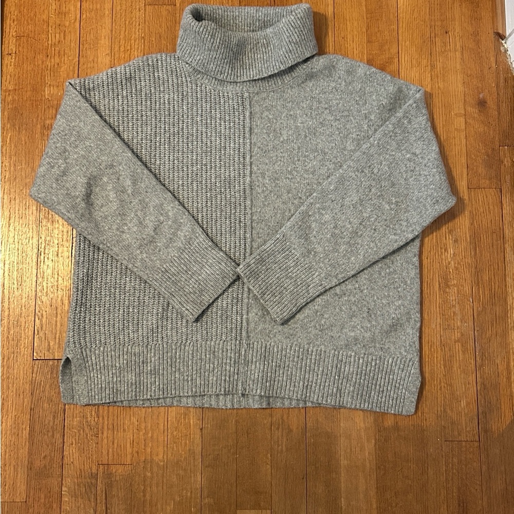 Rachel Zoe Heather Gray Turtleneck Sweater XL